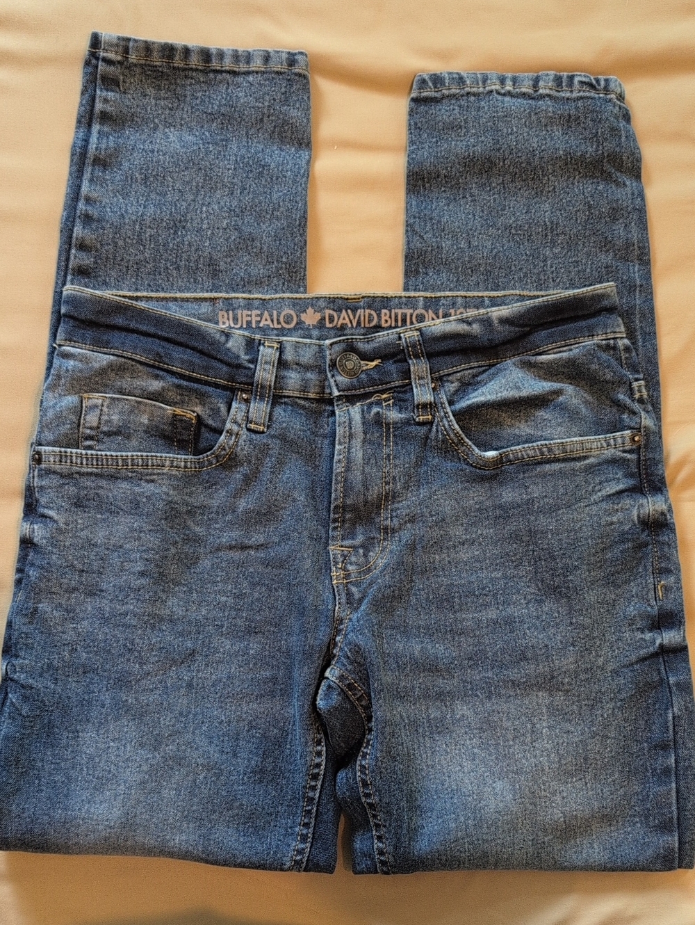 Buffalo David Bitton Men's Dark Blue Straight Jeans